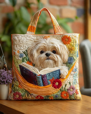 Sac — Shih Tzu, Livre & Fleurs