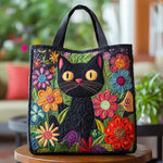 Sac Matelassé — Chat Noir Enchanteur
