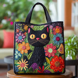 Sac Matelassé — Chat Noir Enchanteur
