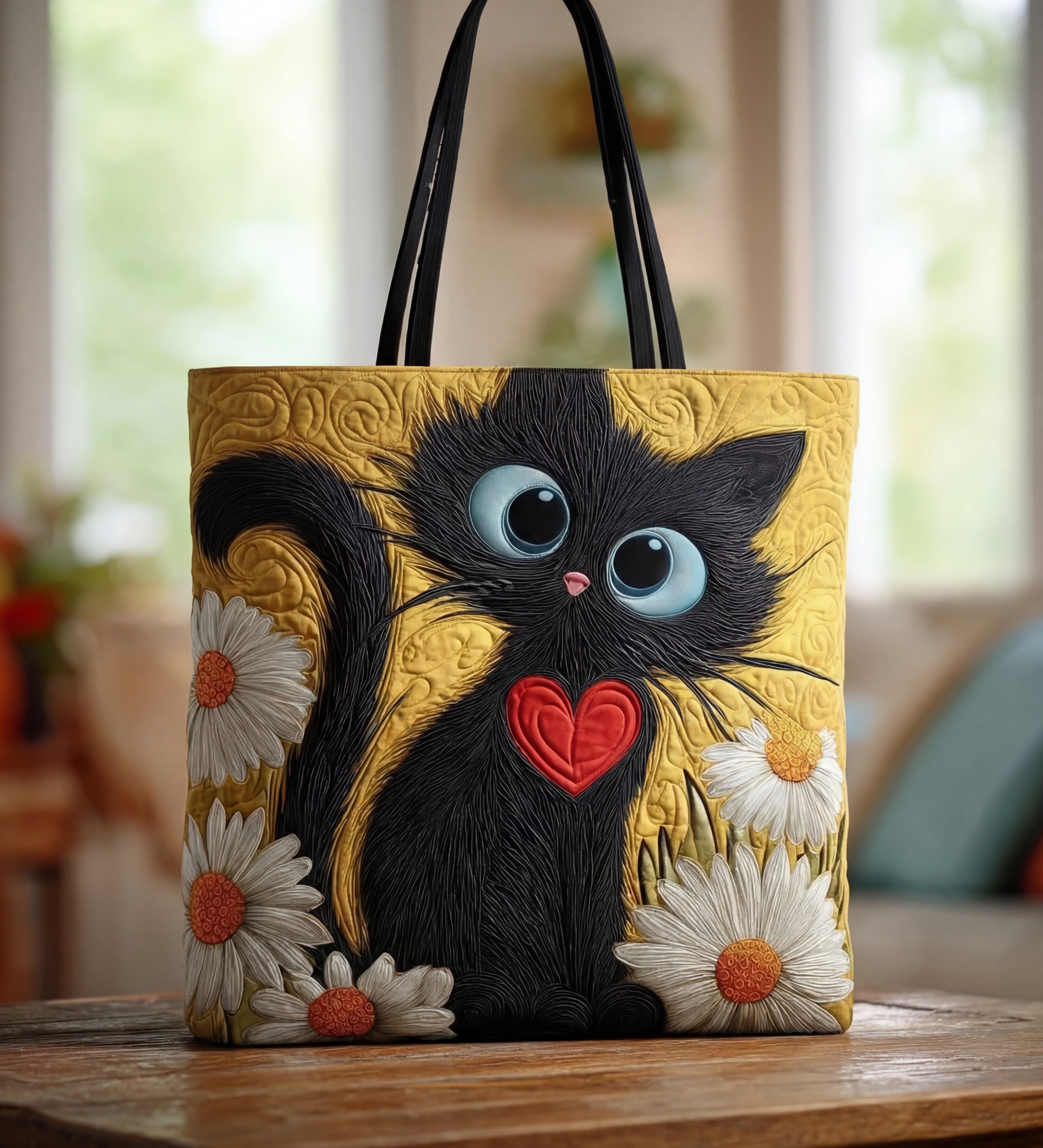 Sac — Chat Noir, Cœur & Marguerites