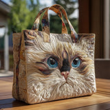 Sac — Chat Blanc aux Yeux Bleus