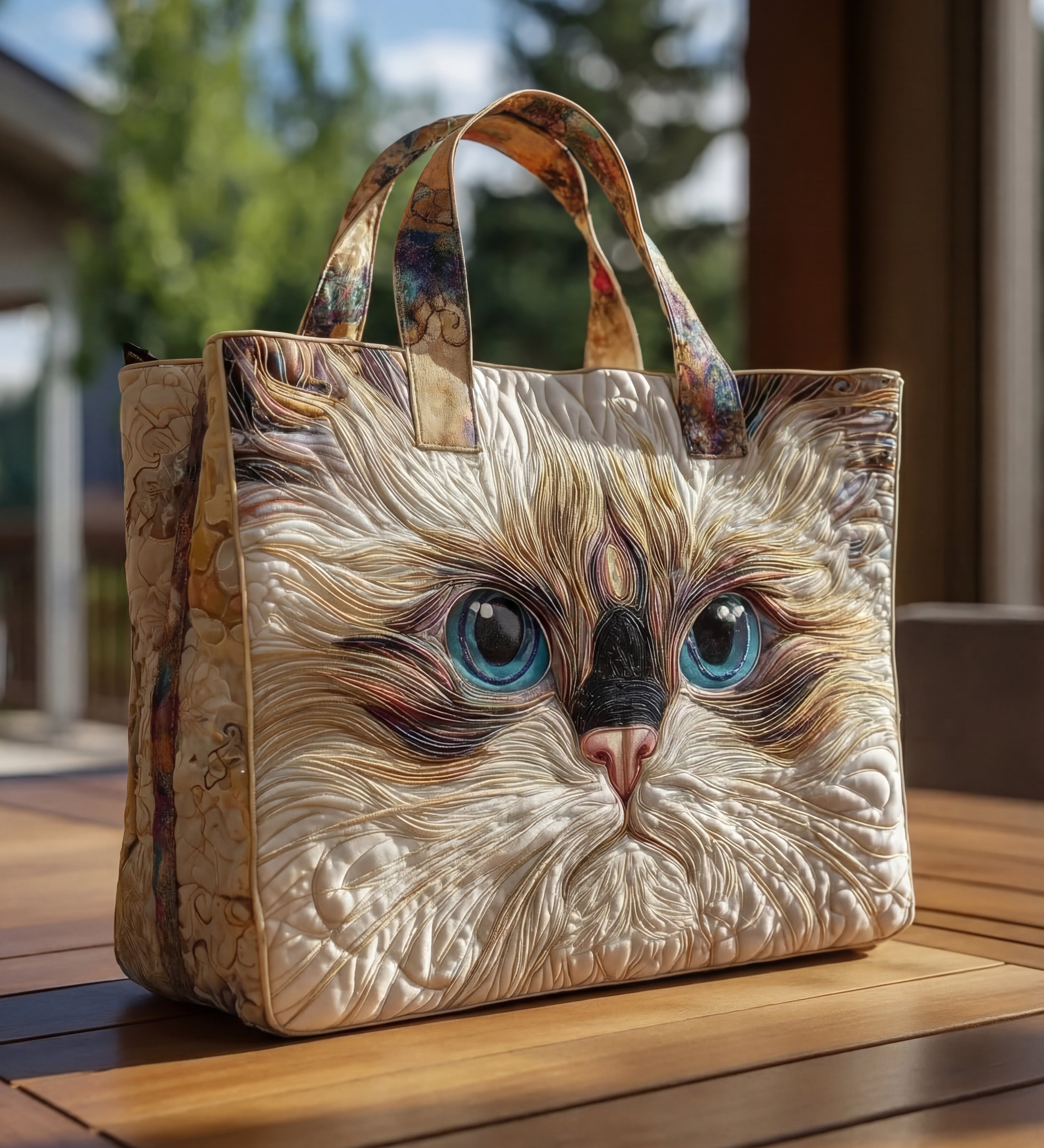 Sac — Chat Blanc aux Yeux Bleus