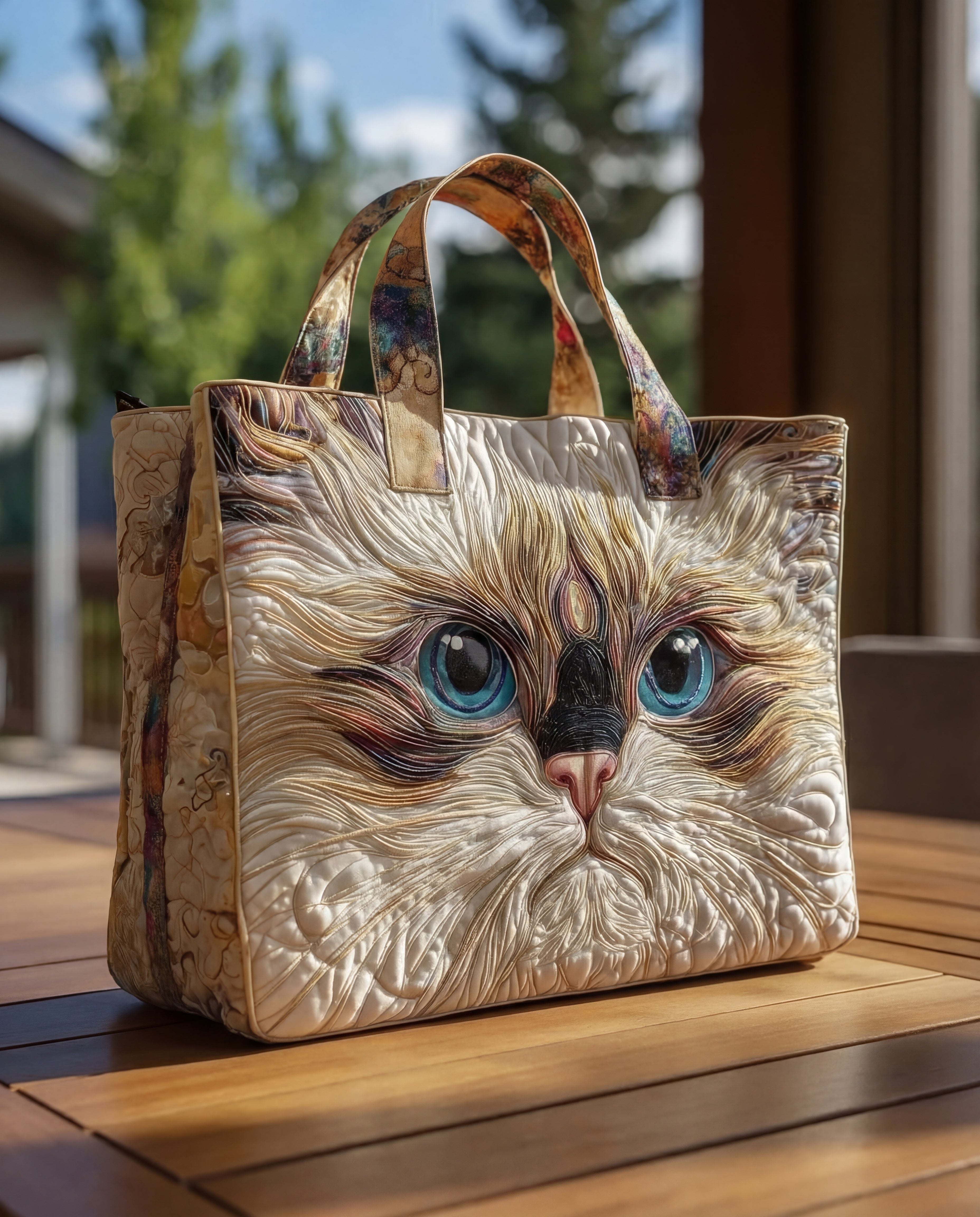 Sac — Chat Blanc aux Yeux Bleus
