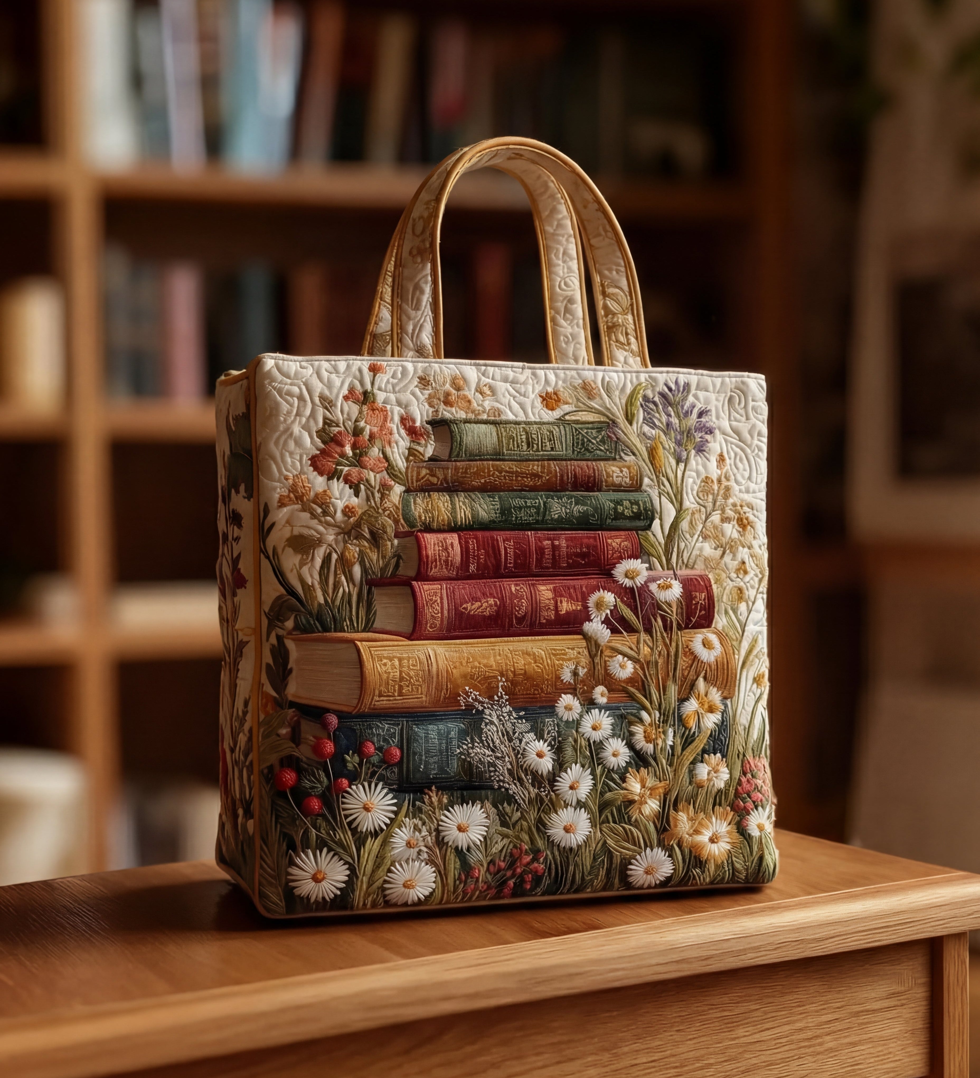 Sac Matelassé — Motif Floral