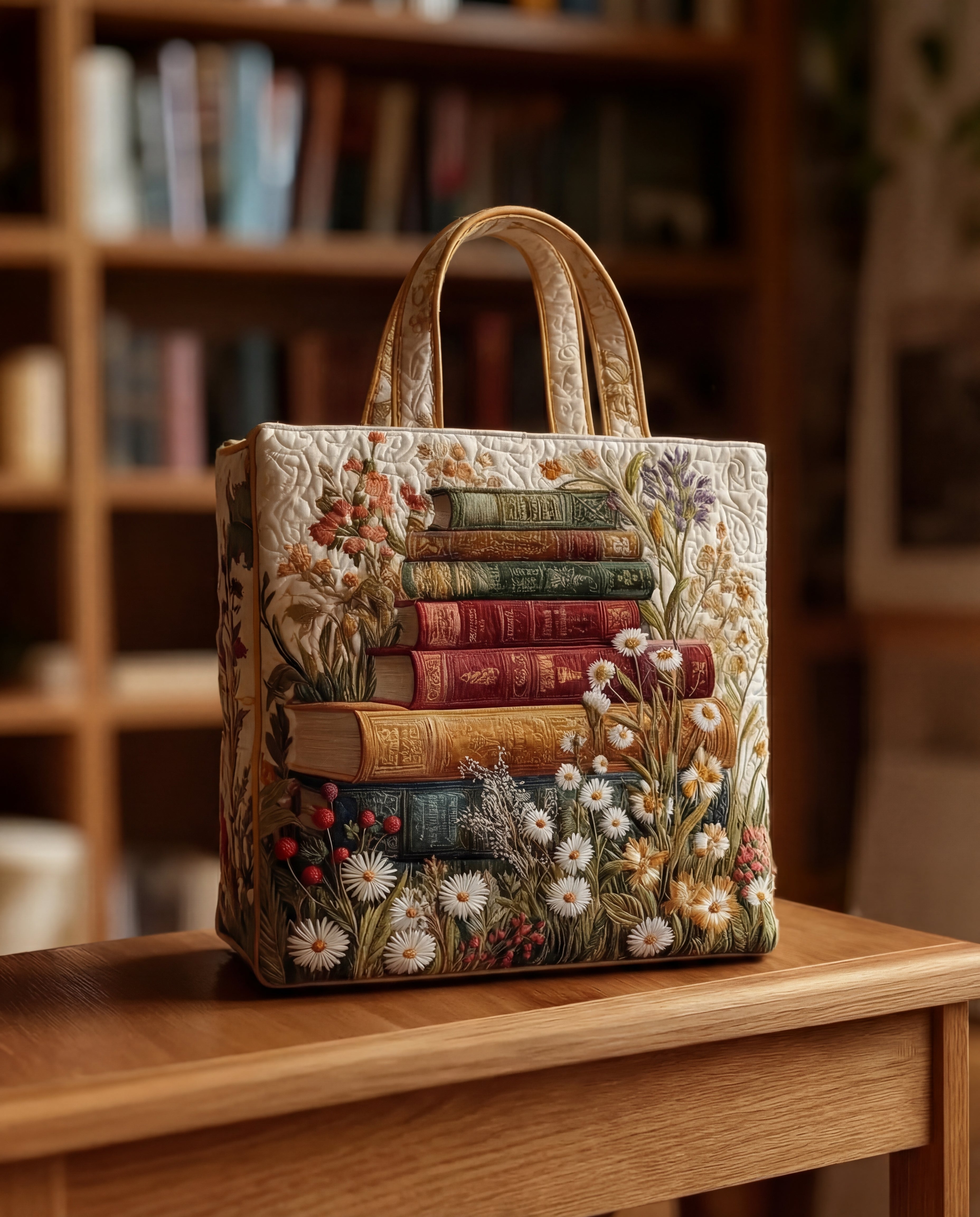 Sac Matelassé — Motif Floral