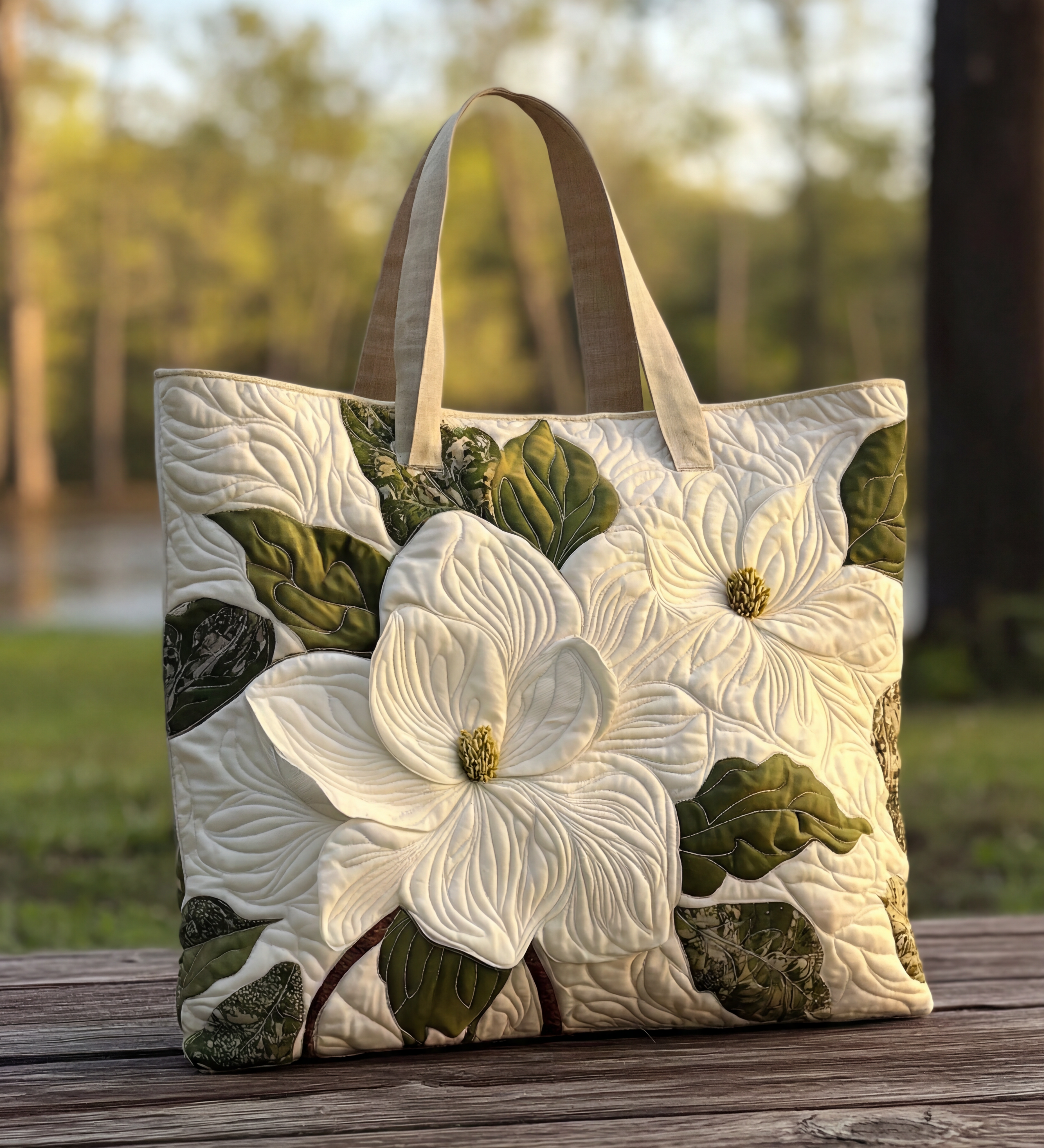 Sac Matelassé — Élégance Florale