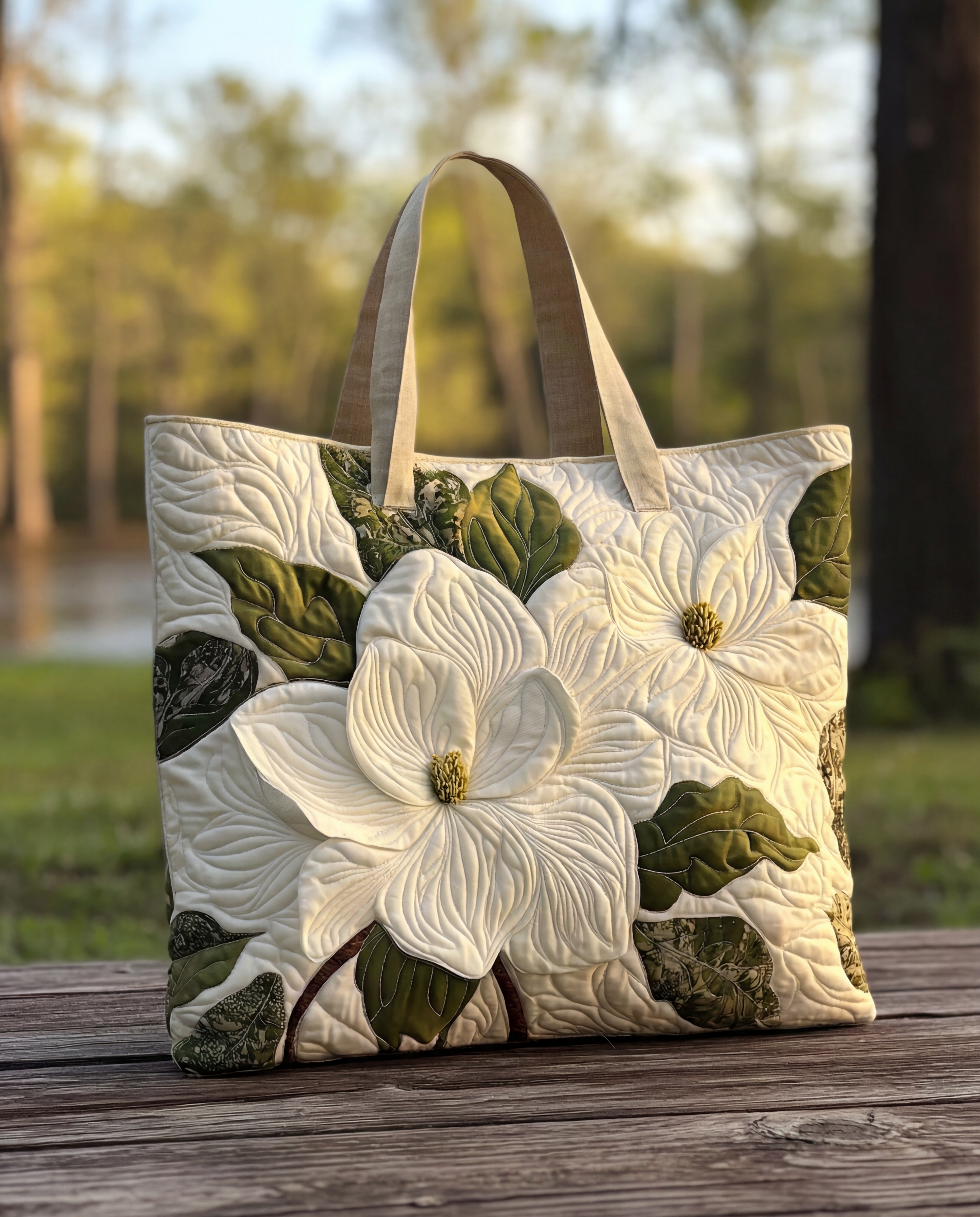 Sac Matelassé — Élégance Florale