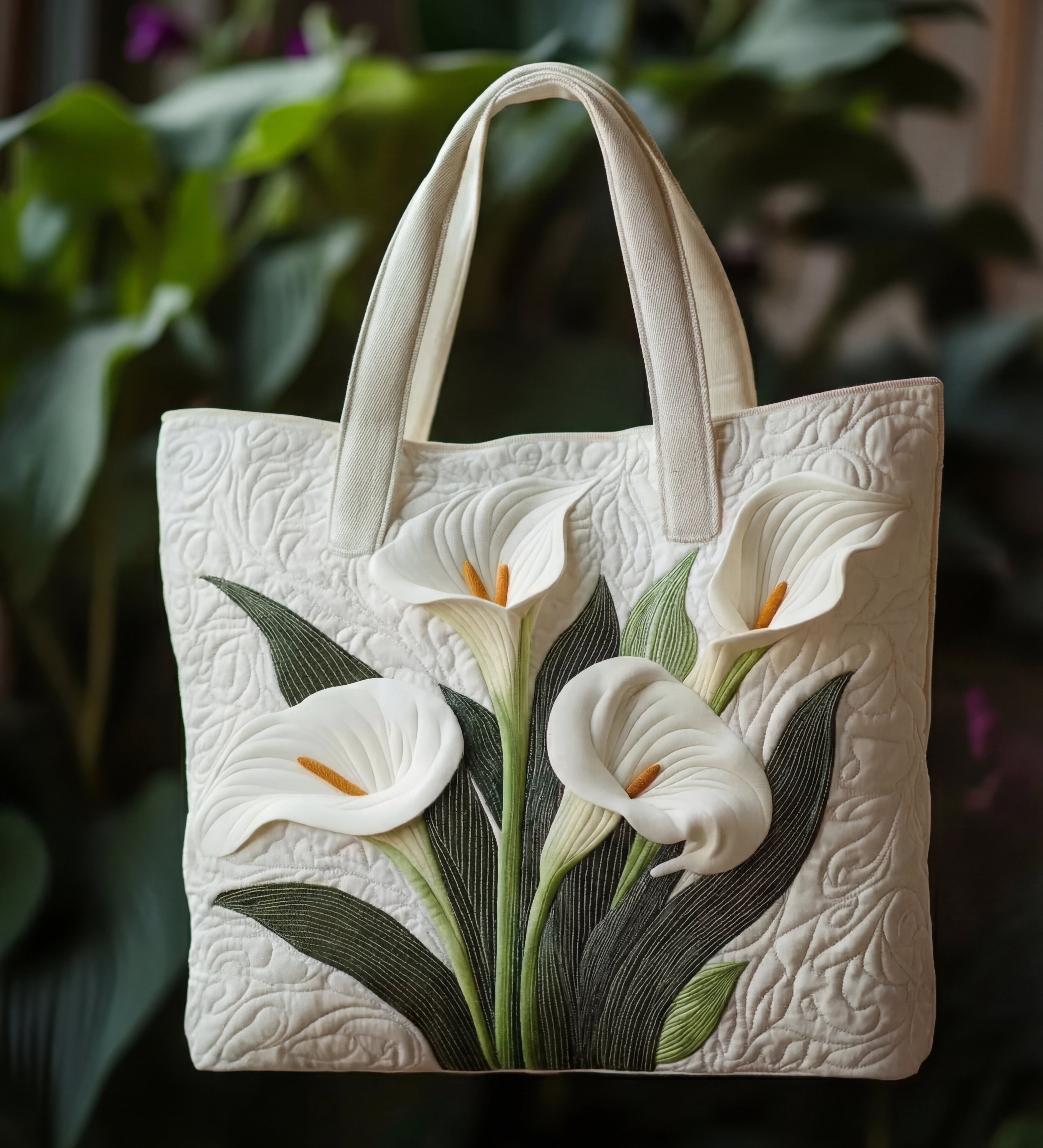 Sac Matelassé — Coquillage Blanc