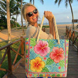Sac de plage — Fleur Tropicale